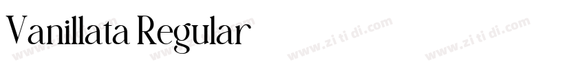 Vanillata Regular字体转换